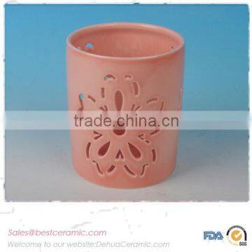 Ceramic Porcelain Cut Out Window T-light Holder photo-6