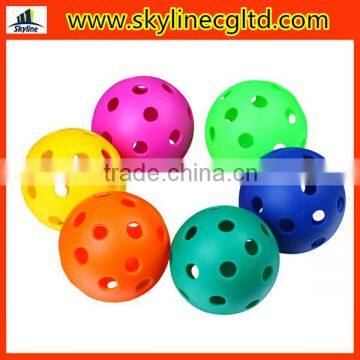 wholesale PE Wiffle Ball/Practise ball/Trainning pickleball