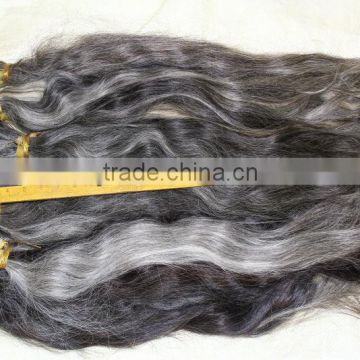 unprocessed virgin grey hair 100% grey human braid premature grey hair expression braiding hair                        
                                                Quality Choice