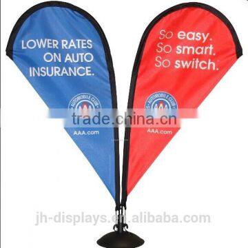 Double side top table mini teardrop banner