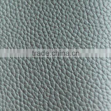 Thick car seat leather fabric flocked back with embossed litche pattern for sofa furniturer and shoes leather                        
                                                                                Supplier's Choice