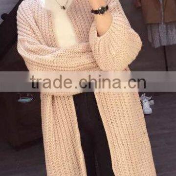 2015 lantern sleeve sweater core needle cardigan