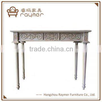 French Neo Classical Louis XVI Style Carved Console Table