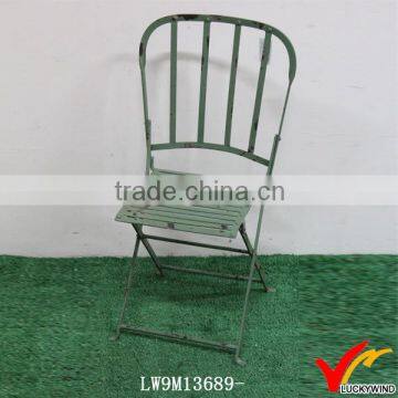 Used Looking Folding Vintage Outdoor Metal Chairs