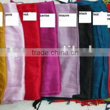 100% Viscose plain colour fashion scarf