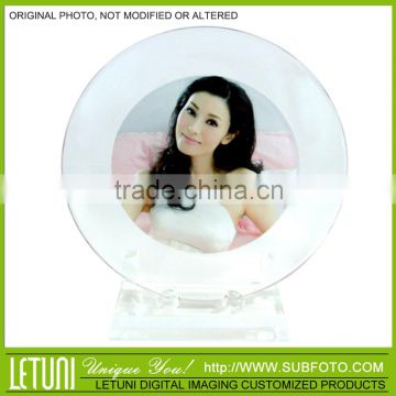 decorative glass crystal plate