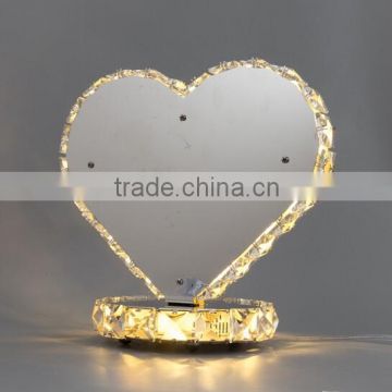 Newest romantic crystal table lamp for hotel decoration