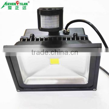 IP65 water proof cob led flood light 50w with sensor