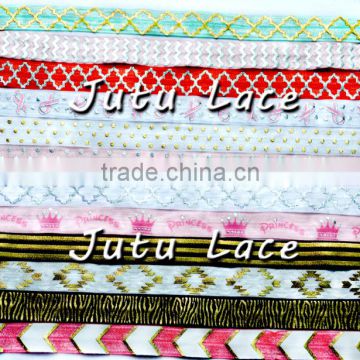 fold over elastic headband roll by yard, Good elastic baby headband/hair tie/ dress belt