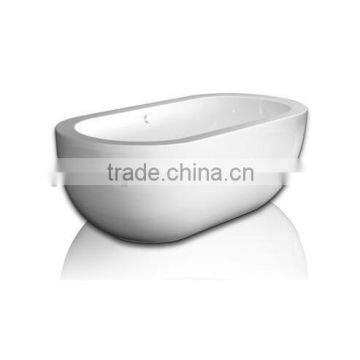 Small Freestanding Bathtub, Artifical Stone Bathtub photo-2