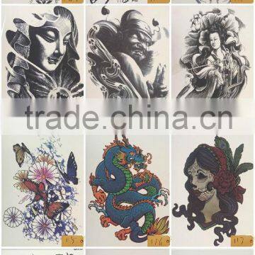 Men Body Tattoos Flash Waterproof Disposable Golden Tattoo Sticker Water Transfer Temporary Tattoo Wholesale Customized photo-6