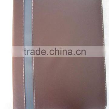 A4 Zipper pu Leather Portfolio Conference Folder photo-3