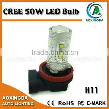 H11 CREE LED lamp 50W high lumen car LED fog light bulb