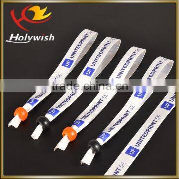 Customized White Plain Sublimation Print Wristbands for One Time Use photo-3