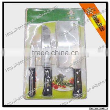 4pcs kitchen knife sets w cutting board