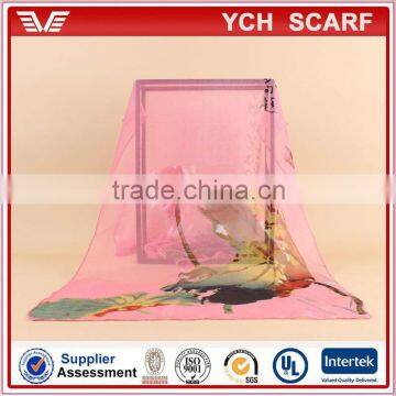 Summer season beach use chiffon girl scarf