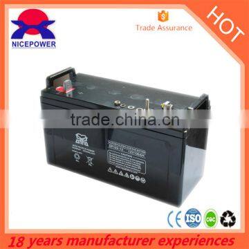 Deep Cycle 10-12Years life 12v 100ah lead acid battery Factory in GZ