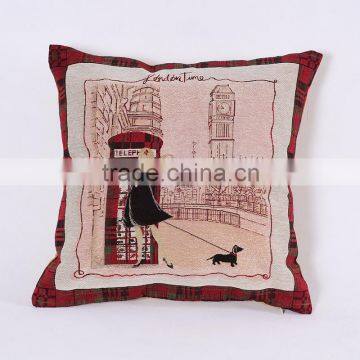 PLUS jacquard cotton line vintage pillow case