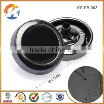 Newest Fashion Black Sleek Spring Snap Button