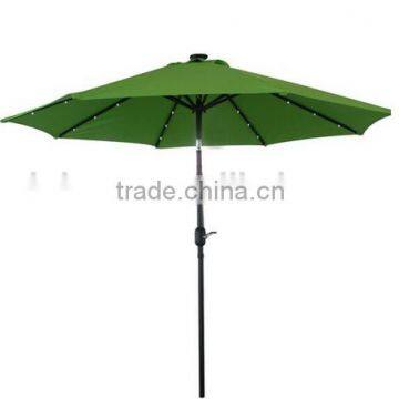 2015 Cheapest 3.0m Garden Patio Umbrella With 32 Solar Led Light