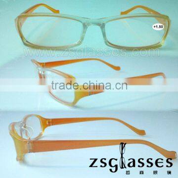 2012Cheap Promotion fashion reading glasses,classic designer slim reading glasses,turning reader Factory Custom logo