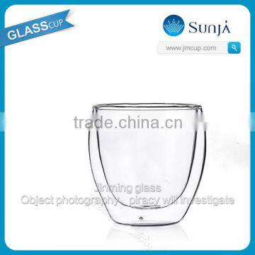 hot sales double wall glass coffee cup high quality double wall glass tea cup