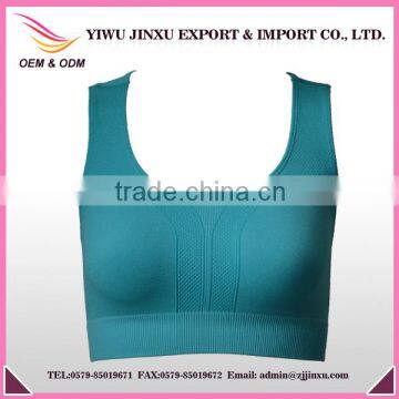 Seamless Underwear Plain Top Wire Free Sports Bra Vest