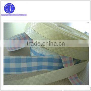 1/2 inch Wholesale high quality low price plaid ribbon