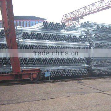 BS1139 hot dipped galvanized steel tube