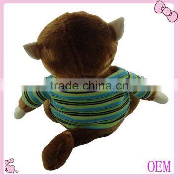 2016 New Designed Stuffed Plush Monkey Toys With T-shirt and Big Eyes photo-2