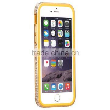 Top Quality Diamond Aluminum Metal Bumper For iphone6/6 plus, samsung s3/s4/s5