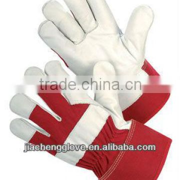 JS201CAR/N Cowhide Leather Palm Glove, Cotton Back Glove,Safety Glove, Leather Working Gloves