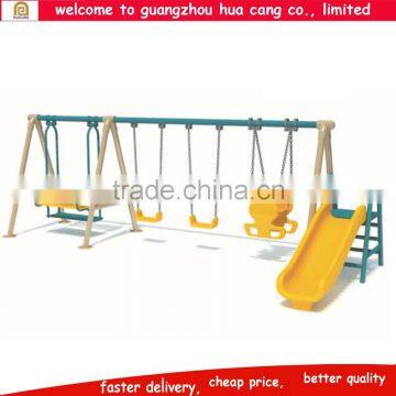 Playground equipment kids swings with slides