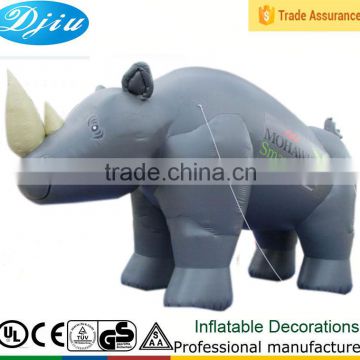 DJ-GG-107 Rhinoceros 30 ft advertising inflatable decorations outdoor