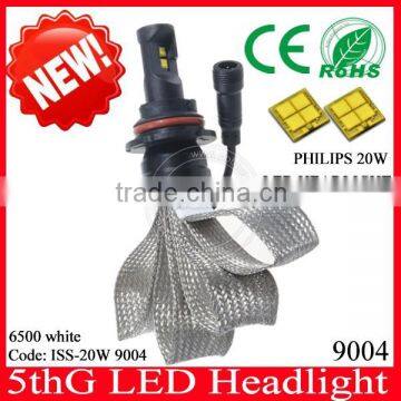 Car body kits non fan 9004 led bulb, ph chip led headlight for jeep wrangler