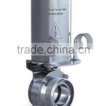 Pneumatic Sanitary Butterfly Valve Stainless Steel Butterfly Valve photo-2