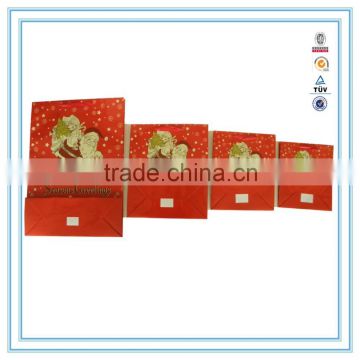 wholesale father christmas printed plain paper bag