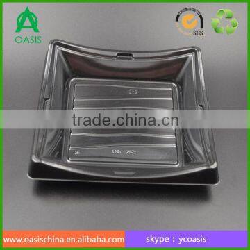 Disposable Sushi Plastic Packaging With Plastic Cover Lid photo-2