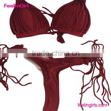 Dark Red cheap wholesale brazilian bikinis