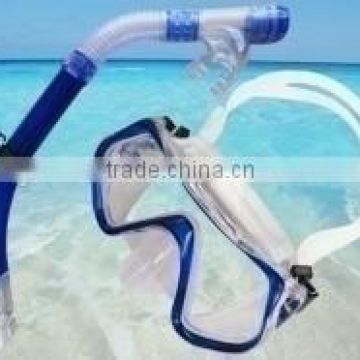 popular silicone diving mask with a snorkel for underwater sports scuba diving