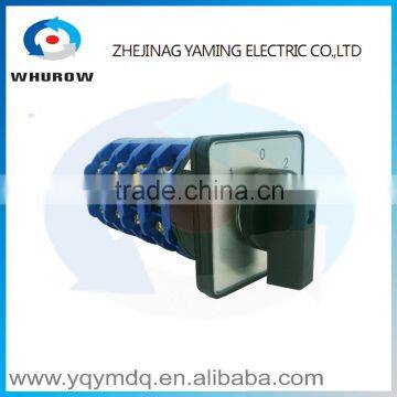 LW26-125/4 High quality dc voltage automatic electrical changeover rotary cam switch four poles 125A sliver point contacts