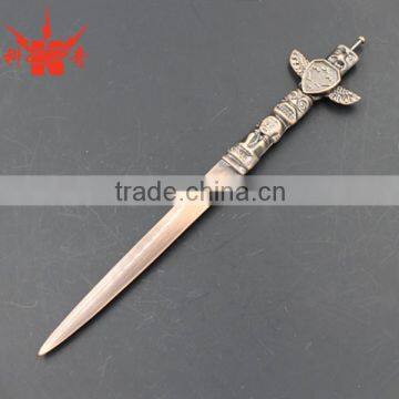 High quality custom bronze metal novelty letter opener