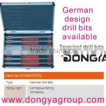 professioal 7pcs/set SDS PLUS drill bits set