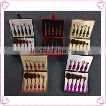 Professional cosmetic rose gold oval makeup brush set for ladies                        
                                                Quality Choice
                                                                    Supplier's Choice