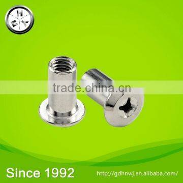 The best business reputation hot sale chrome plated furniture fastener iron nut (N16)