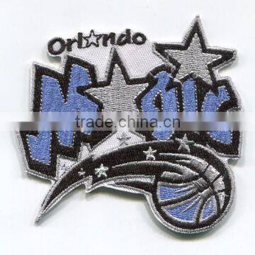 Basketball Team Logo Embroidey Patch With Shape Cut and Iron on photo-5
