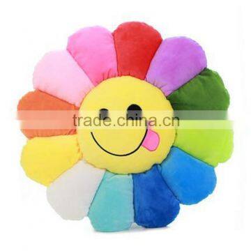 Wholesale Sunflower Plush Emoji Pillows Decorative Sofa Cushion photo-3