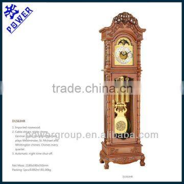 Grandfather clock with Bamboo and Grapevine pattern German made Hermle movement High quality PW1563HR