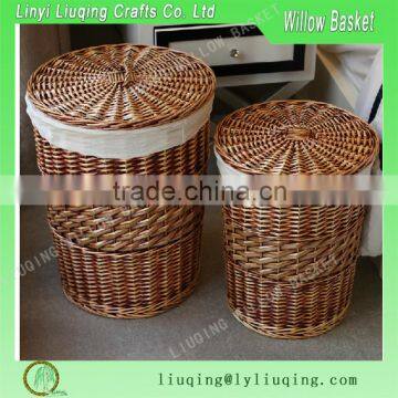 willow laundry basket with lid