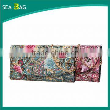 2016 Flower Printing Designer Cluth Evening Bags for Women